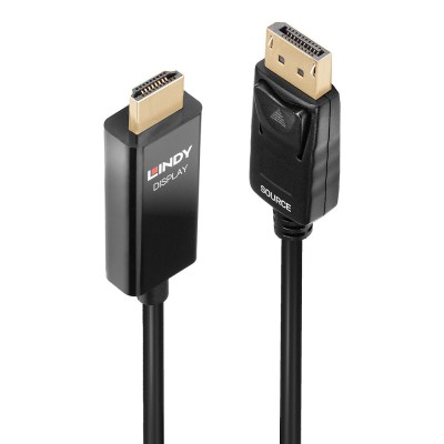Lindy 40926 cavo e adattatore video 2 m DisplayPort HDMI tipo A (Standard) Nero Lindy 40926 cavo e adattatore video 2 m DisplayPort HDMI tipo A (Standard) Nero