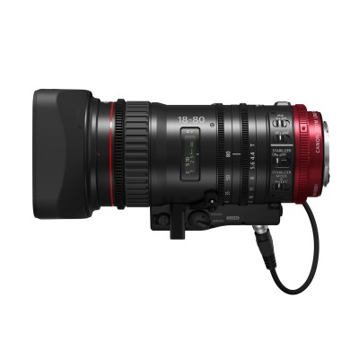 Canon CN-E18-80mm T4.4 L IS KAS S Videocamera Obiettivi per cinema Nero
