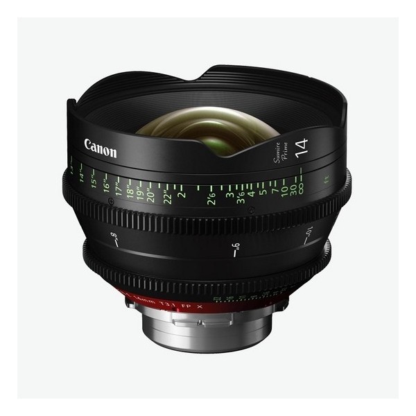Canon CN-E 14mm T3.1 FP X Videocamera Obiettivi per cinema Nero