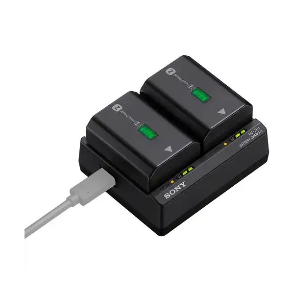 Caricabatterie doppio per batterie NP-FZ100 BC-ZD1 charger