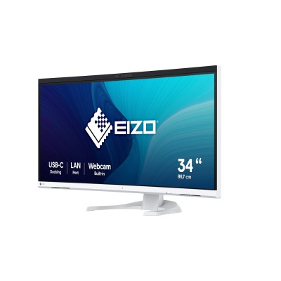 EIZO FlexScan EV3450XC-WT LED display 86,6 cm (34.1") 3440 x 1440 Pixel UltraWide Quad HD Bianco EIZO FlexScan EV3450XC-WT LED display 86,6 cm (34.1") 3440 x 1440 Pixel UltraWide Quad HD Bianco