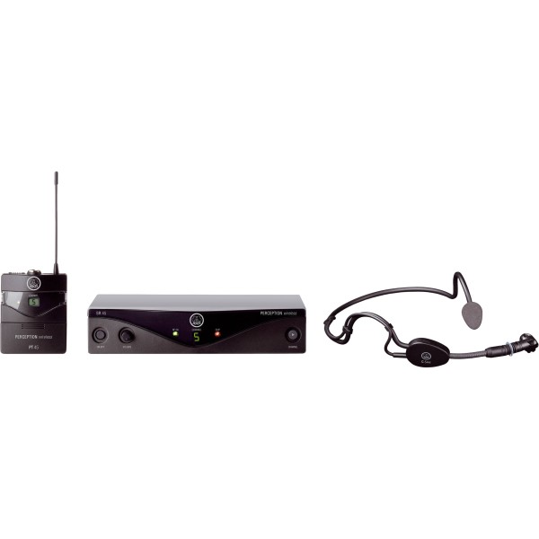 Kit radiomiocrofono con TX bodypack+archetto/Rx da tavolo-freq748,100-751,900Mhz