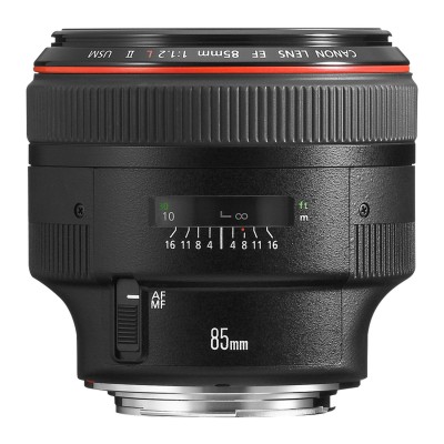 Canon EF 85mm f 1.2 L USM II Lens Teleobiettivo Nero