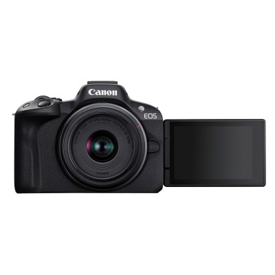 Canon EOS R50, Black + RF-S 18-45mm F4.5-6.3 IS STM Kit MILC 24,2 MP CMOS 6000 x 4000 Pixel Nero Canon EOS R50, Black + RF-S 18-45mm F4.5-6.3 IS STM Kit MILC 24,2 MP CMOS 6000 x 4000 Pixel Nero