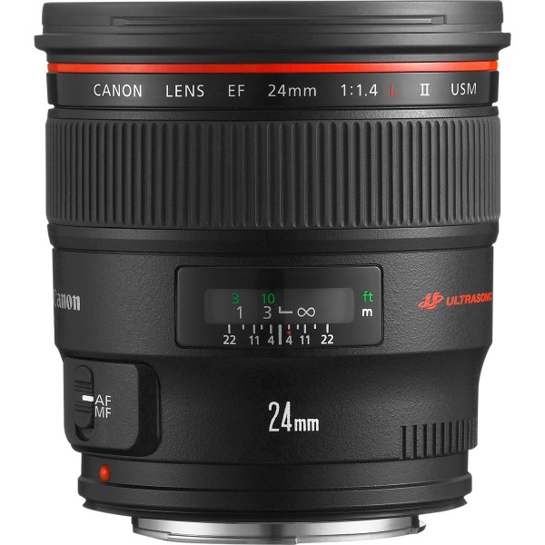 Obiettivo EF 24mm F/1.4L II USM con Astuccio e Paraluce- Filtri 77mm- 2750B005