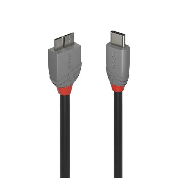 Lindy 36621 cavo USB USB 3.2 Gen 1 (3.1 Gen 1) 1 m USB C Micro-USB B Nero